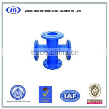 All Flanged cross/ductile iron pipe fitting
