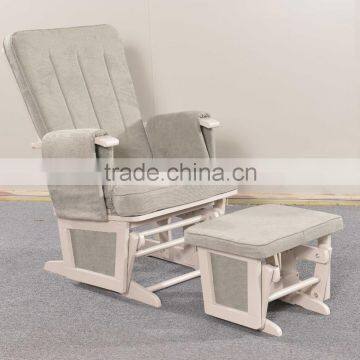 Stylish Recliner Wooden Glider Rocker