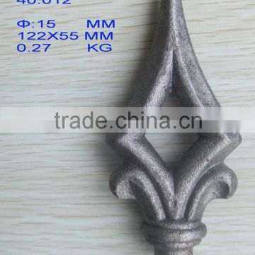 decoration for fence and iron main gate wrought iron spearhead