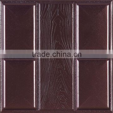 PU leather high quality rose pianting carving panel