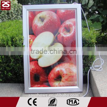 Wholesale Advertising LED aluminum slim snap open poster frame