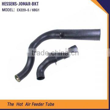 hot sale HESSENS brand black bent pipe intake tube EX220-5 6BG1