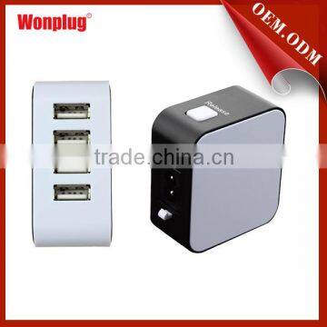 2014 Best Quality Multi Plug Travel Charger with 4USB