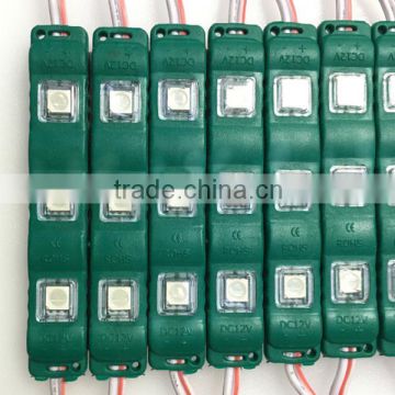 High brightness 3 chips 0.72w led modules dc 12v