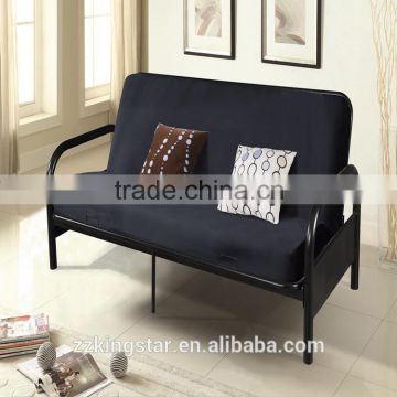 2016 new Bedroom furniture modern iron single futon bed frame metal single bed