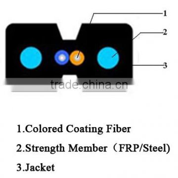 2 core ftth cable optical fibre cable GJXFH fiber optic cable price list