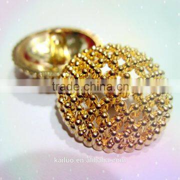 nice gold color fashion sewing button for garment