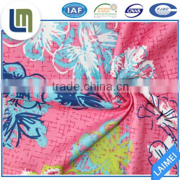 wholesale floral printed purplish red disperse printing fabric for hometextile
