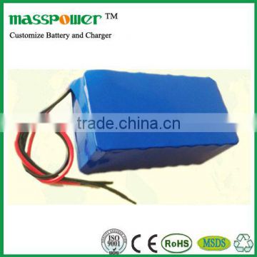 14.8V 10AH 4s4p 18650 rechargeable li ion battery pack
