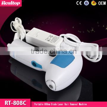 Portable diode laser hair removal machine for home use/ mini handle 808nm diode laser hair removal beauty device