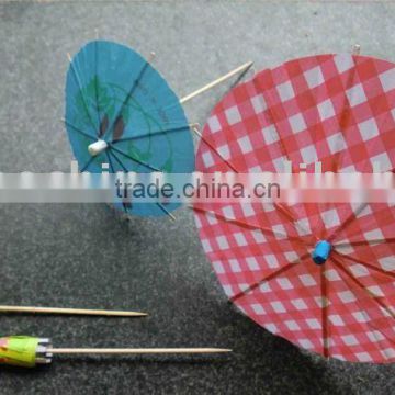 cocktail umbrella toothpick