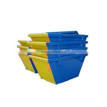 Scrap metal skip bins for storing material or waster