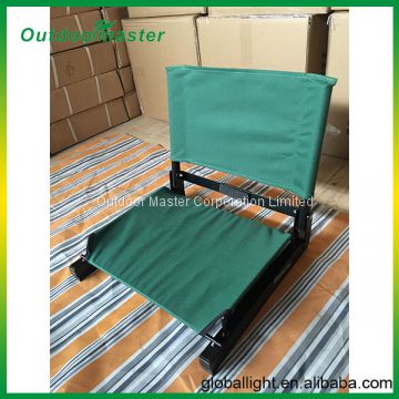 Portable Cheap Dark Green Folding Football Game Seat Cushion