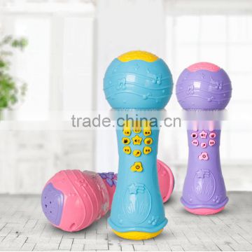 Custom Kid Musical Toy Wireless Studio Small Plastic Microphone Toy 2016