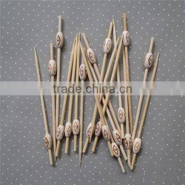 Bamboo decorative picks, bamboo loop picks for party