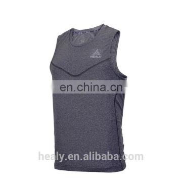 Latest sports running wear wholesale breathable reflective logos dry fit vest for running