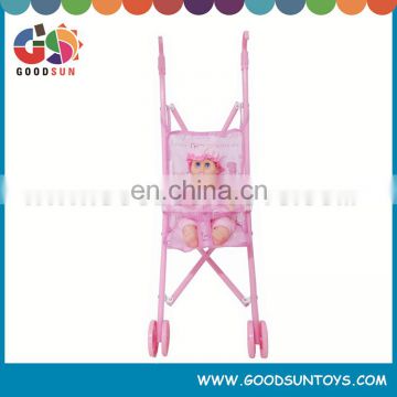New toys Strollers for doll with stroller pink color doll stroller