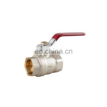 Water Oil Gas Media China 2 way Brass Ball Valve Thread End with long handles
