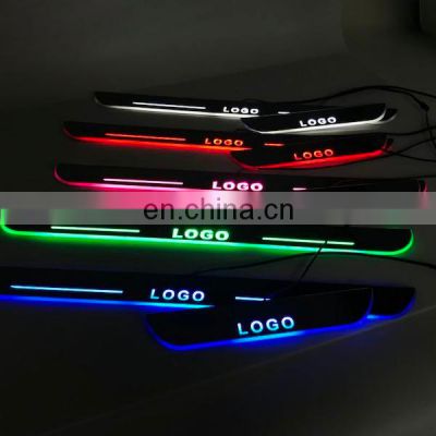 car Door Sill welcome Plate Strip moving light led door scuff for honda stepwgn other exterior accessories