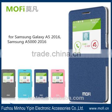 MOFi Case Celular Dot View Flip Cover for Samsung Galaxy A5 2016 A500,Handset Coque Leather Back Housing for Samsung A5 2016