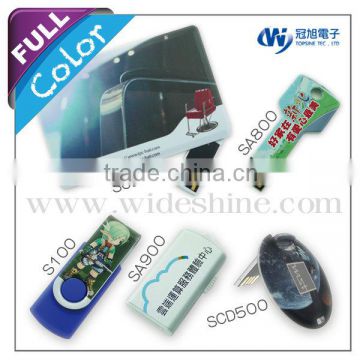 key usb flash drive with card usb screen printing for promotional gift items