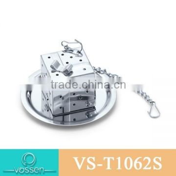 Silver plating gift box shaped tea infuser