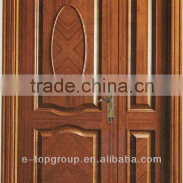 deeper design double solid wooden door