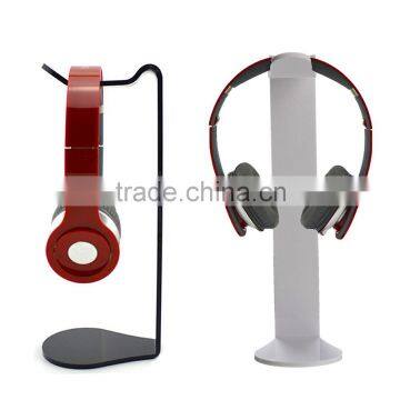 Hot Sale Acrylic Earphone Headset Hanger Holder Headphone Desk Display Stand Wholesale