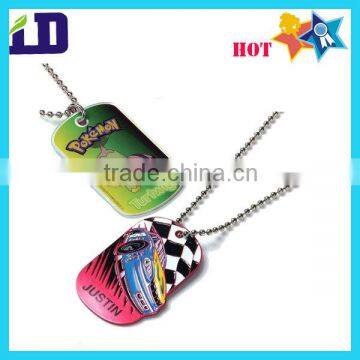 coloful enamel metal dog tag