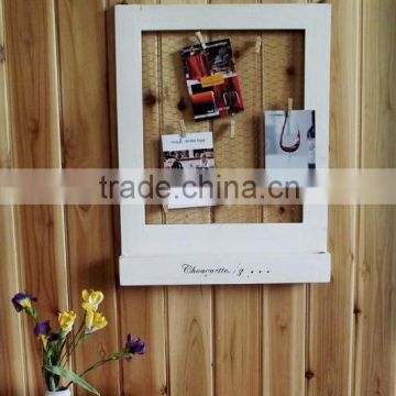 shabby chic wall mail and magazine holder with frame deco