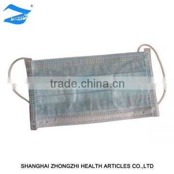 Disposable ISO/CE nonwoven industrial 3 ply medical face mask