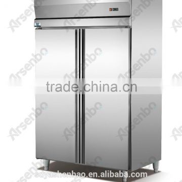 fan cooling stainless steel upright refrigerator freezer/1360L commercial deep freezer