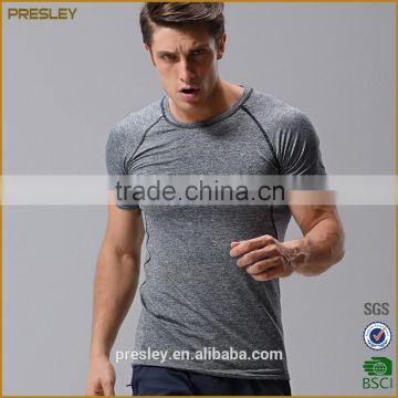 Eco-friendly material custom 100% polyester dry fit plain sports t-shirt