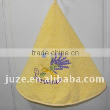 round shaped terry kitchen towel