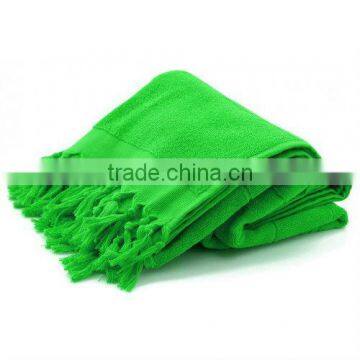 green plain hamman towel or fouta or kikoi.kikoy towel. 100cm*180cm