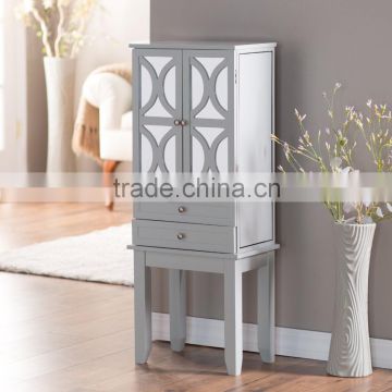 Bedroom furniture wood stylish jewelry armoire cabinet refacing supplier