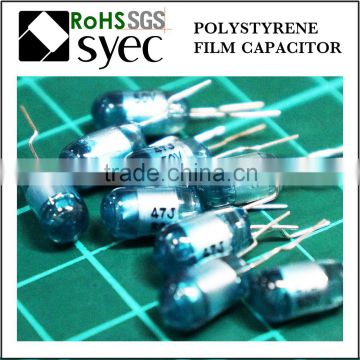 Tight Tolerances Radial Lead 181J 63V Polystyrene Film Capacitor