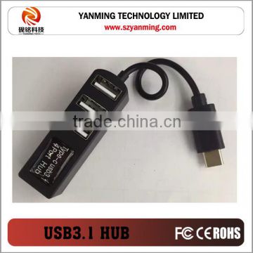 USB 3.1 Type C to 4 Port USB hub
