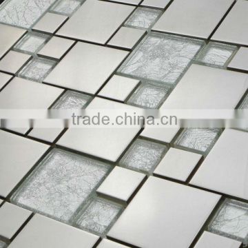 1006-05 Metal mix Glass Stainless Steel Mosaic