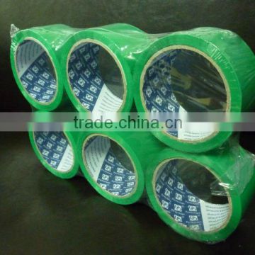 BOPP green color packing tape/ acrylic glue