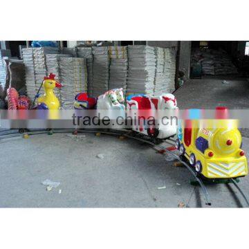 Contemporary promotional amusement park electric train trackless