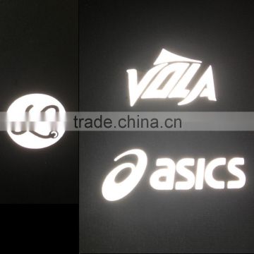 OEM Reflective black logo adhesive for clothes