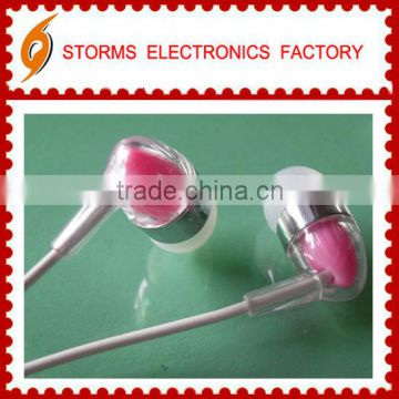 New style fashion 3.5mm plug OEM earphones with transparent cover