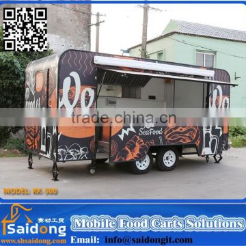 Mobile fast food van manufacturers for sale