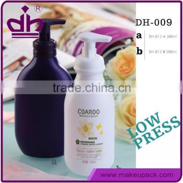 250ml shampoo plastic bottle with dispenser pump