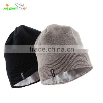 high quality Custom acrylic pure color Beanie Hat , blank knited cap/wholesale