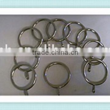 Children's Drapery Pole Silver No-clip Rings,Curtain Ring Hook Clips