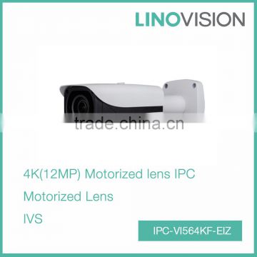 4K(12MP) Megapixel Ultra HD Network Bullet Motorized lens IPC