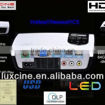 C5 Full HD !!!1080p mini projectors with TV tuner