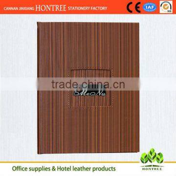 high quality oem available hotel series leather menu cover